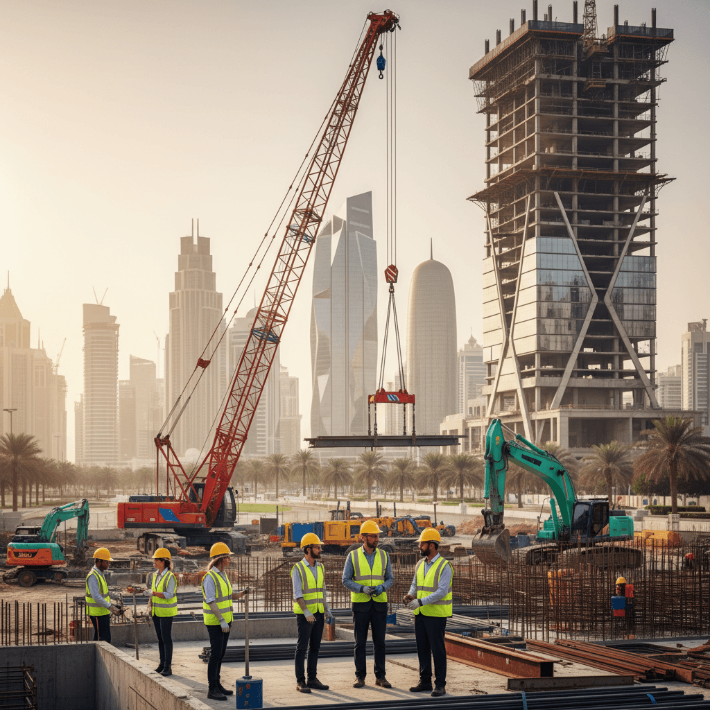 Lana Group construction project showcasing modern infrastructure development and professional contracting services